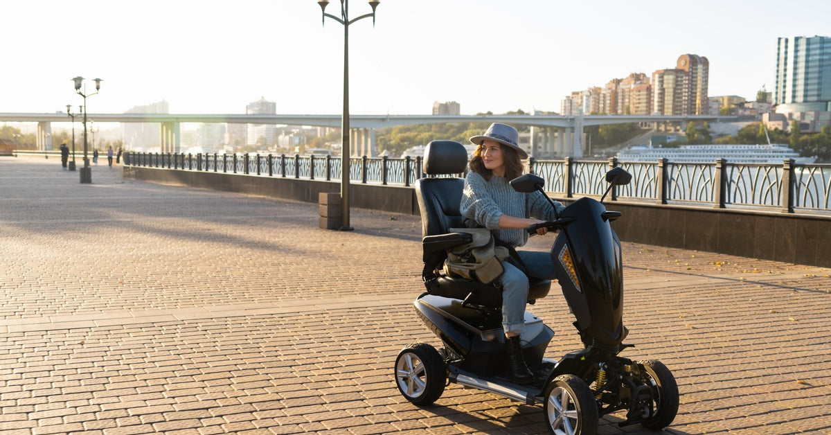 Mobility scooter user